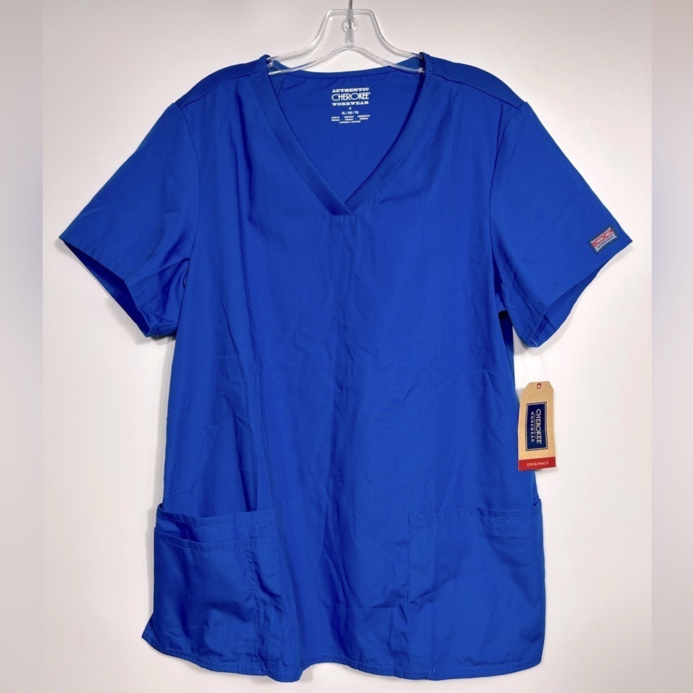 NEW Cherokee Workwear Scrubs Size XL Royal Blue Doctor Nursing Professional